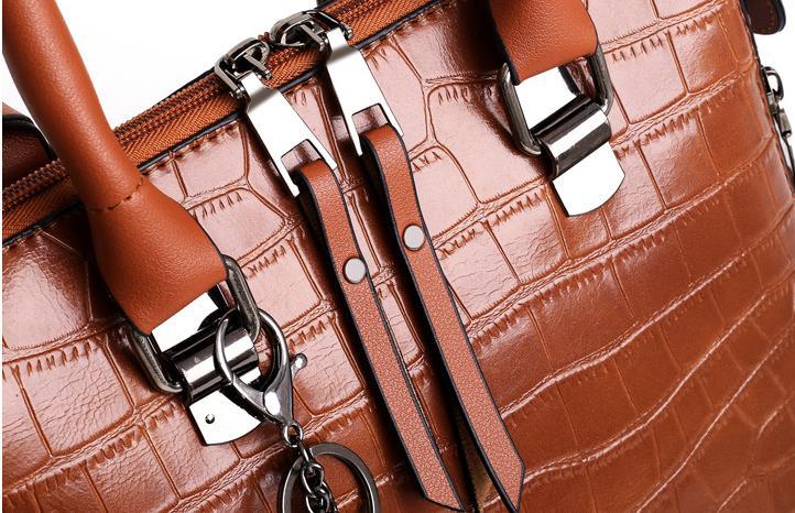 Palmer | 4-Piece Crocodile Pattern Handbag for Women