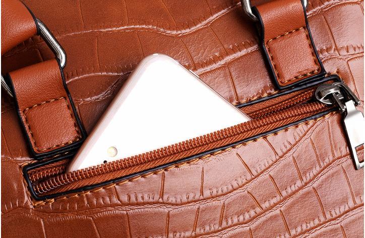 Palmer | 4-Piece Crocodile Pattern Handbag for Women