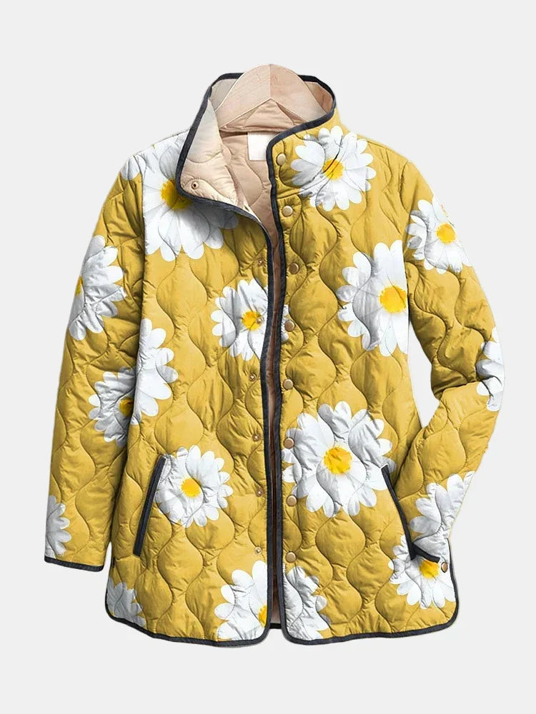 Sable | Charming Daisy Pattern Jacket for Women
