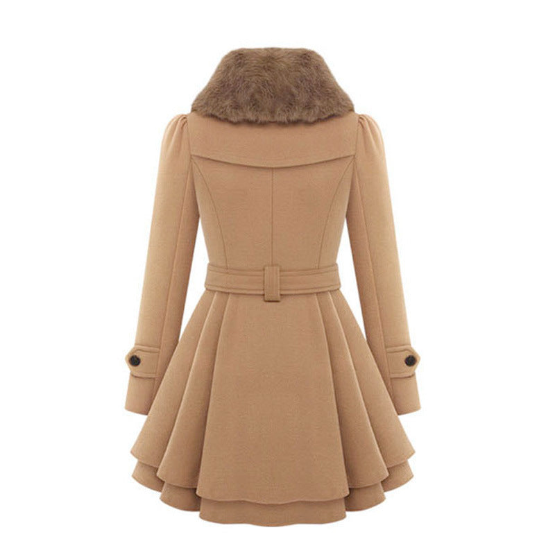 Claudia | Vintage Flair Belted Trench Coat for Women