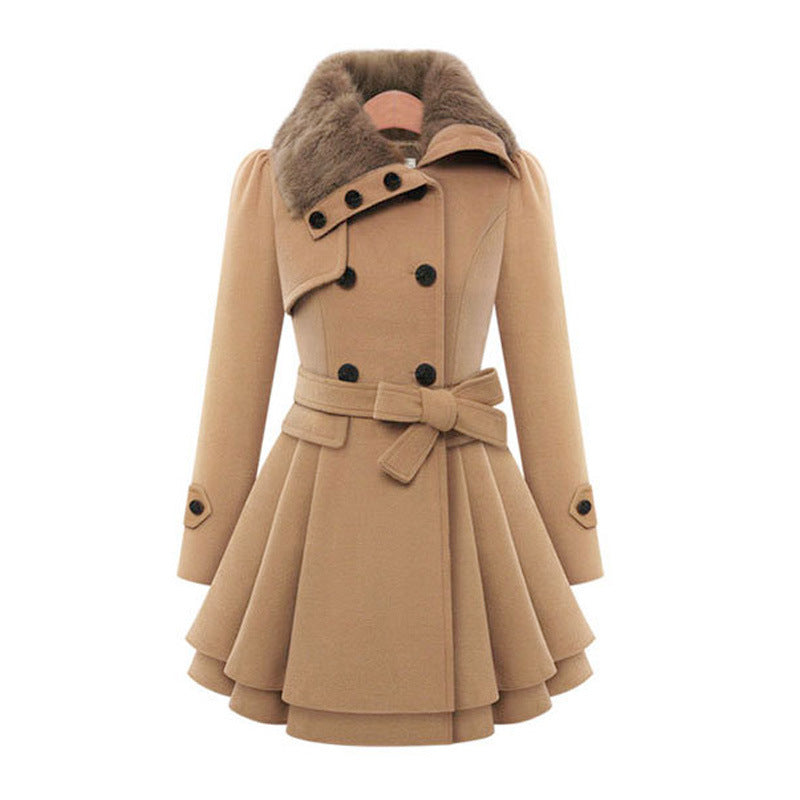 Claudia | Vintage Flair Belted Trench Coat for Women