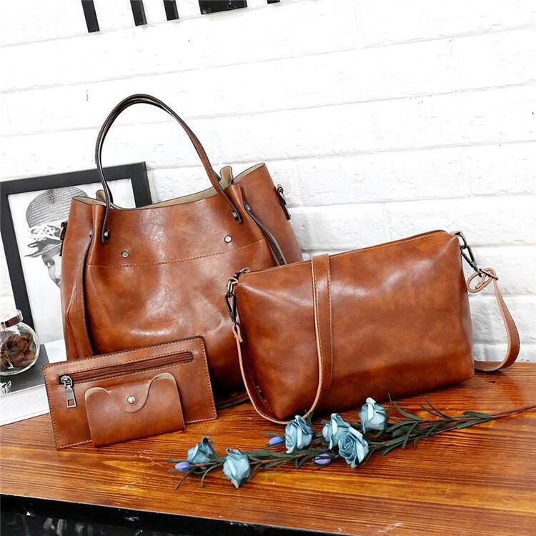 Sutton | Stylish Retro 4-Piece Bag Set for Women