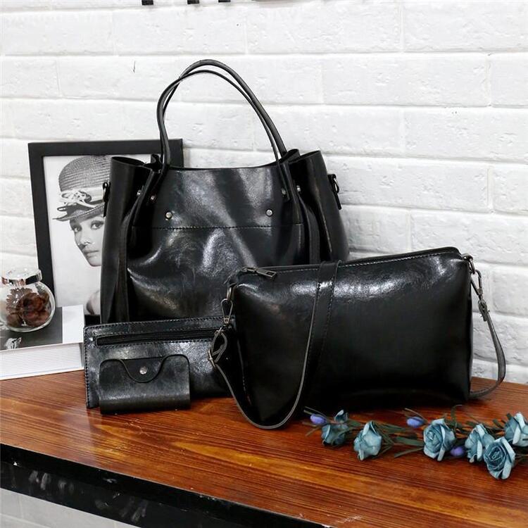 Sutton | Stylish Retro 4-Piece Bag Set for Women
