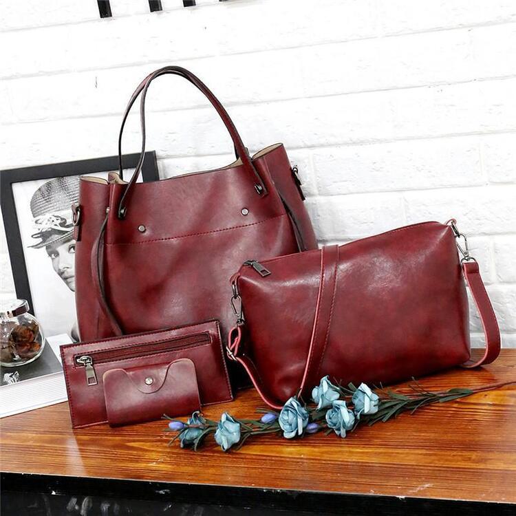 Sutton | Stylish Retro 4-Piece Bag Set for Women