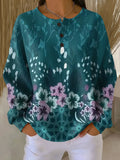 Nora | Waffle-Knit Sweater with Floral Color Pattern for Women