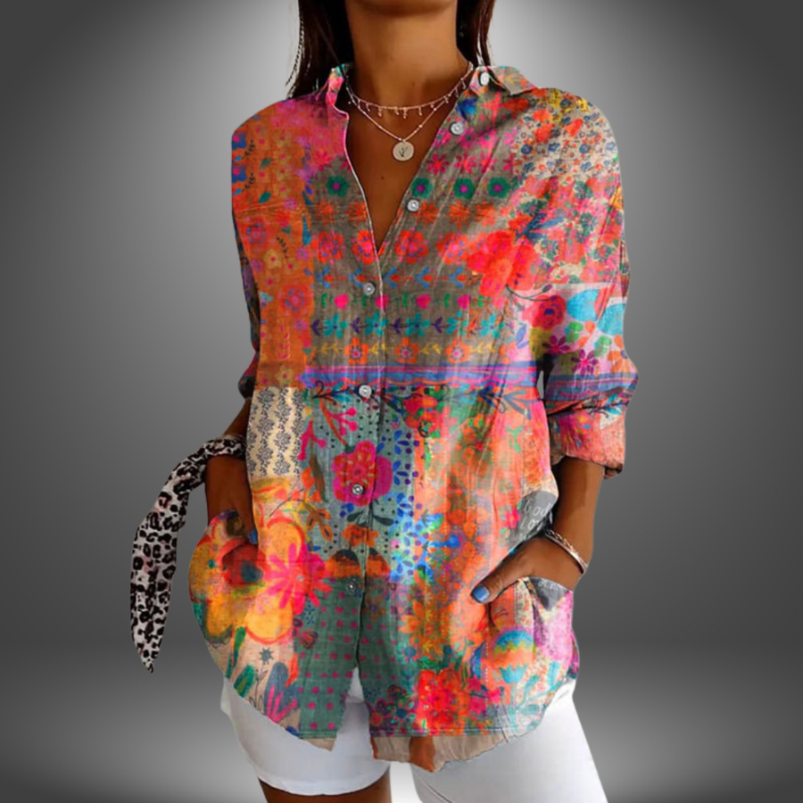 Rowan | Chic Floral Print Blouse for Women