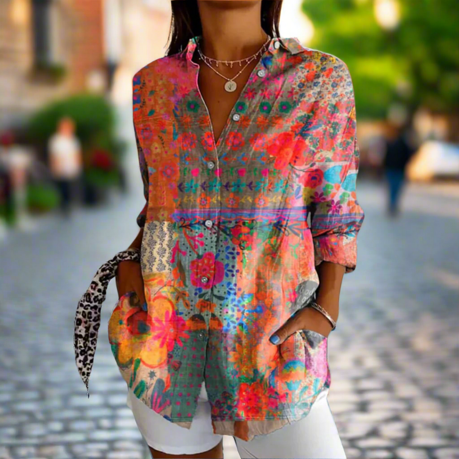Rowan | Chic Floral Print Blouse for Women