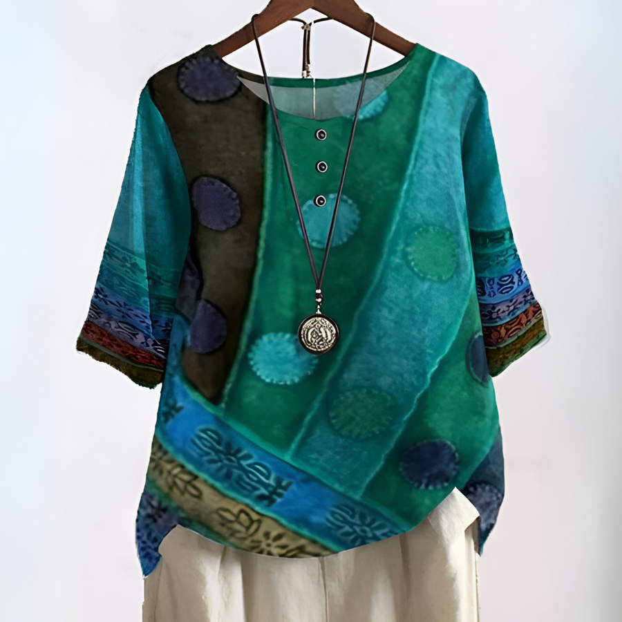 Demi | Casual Effortless Style Relaxed Fit Boho Shirt for Women