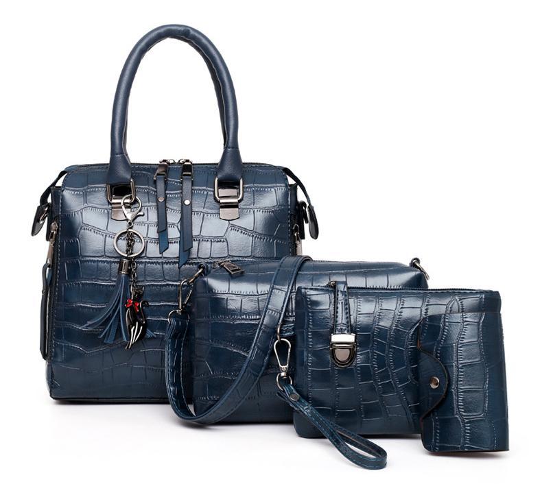 Palmer | 4-Piece Crocodile Pattern Handbag for Women