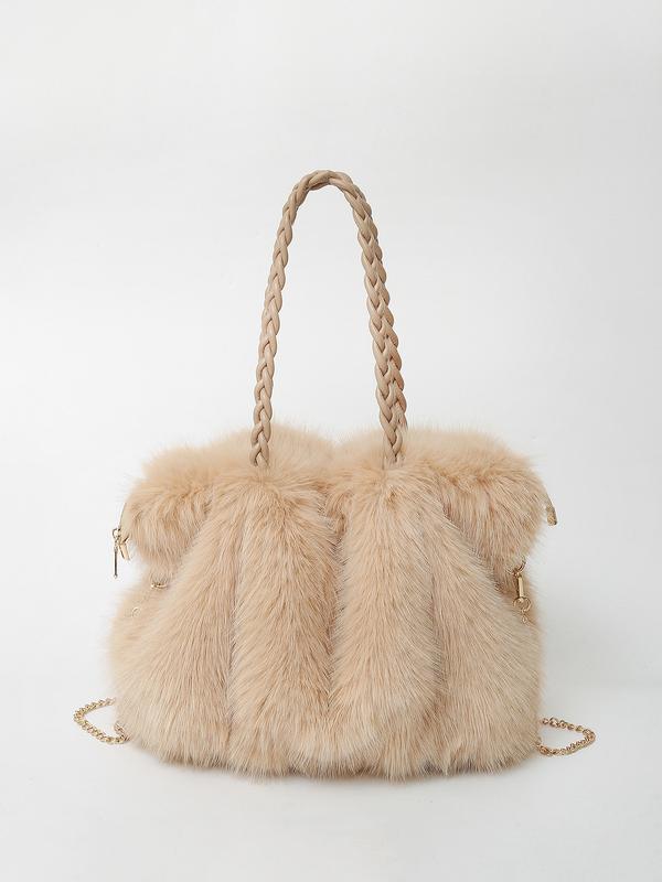 Bethany | Plush Velvet Shoulder Tote for Women