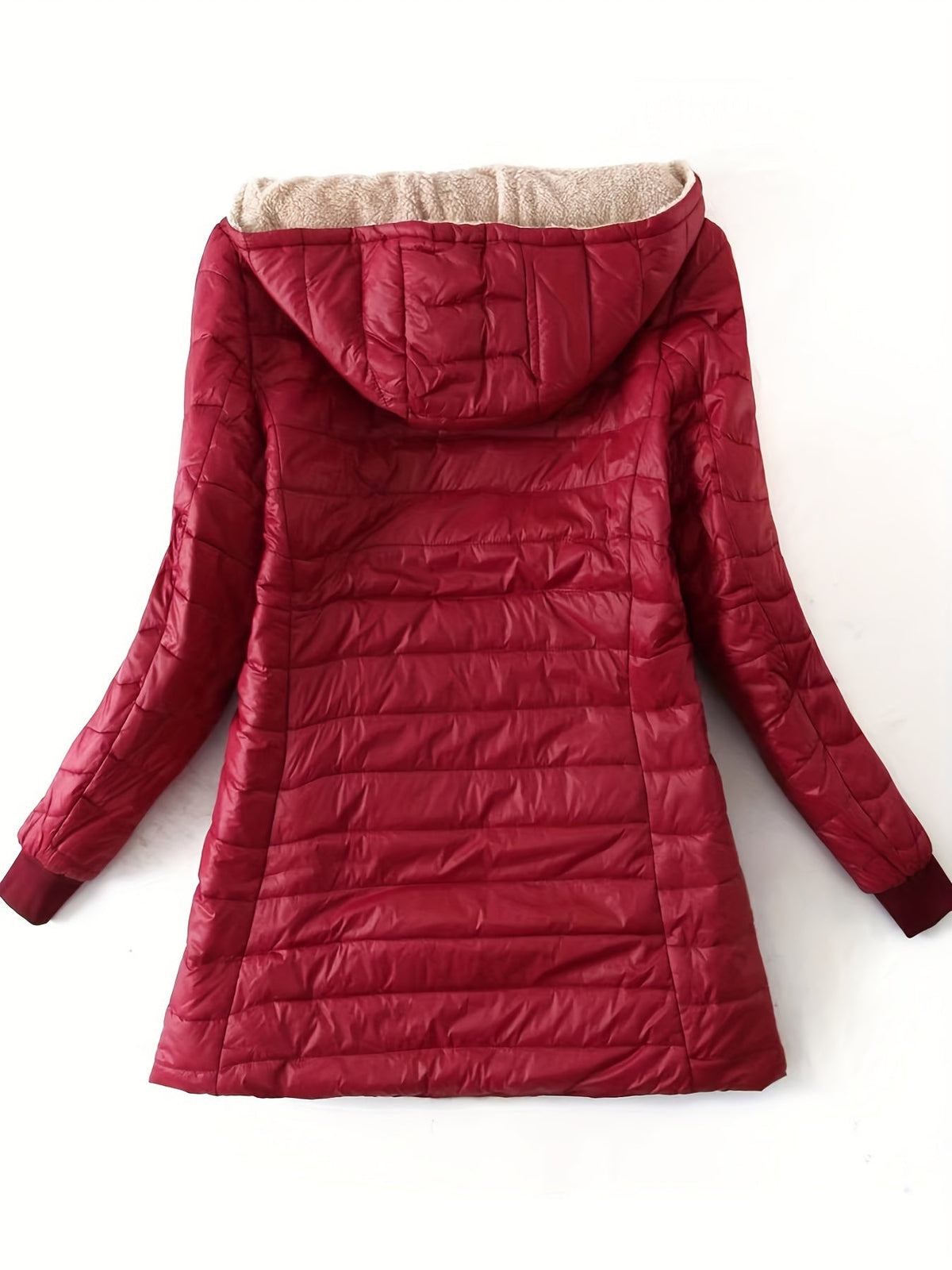 Vicky | Cozy Fleece-Lined Longline Puffer Jacket for Women