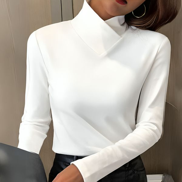 Isabelle | Sculpted Soft-Touch Turtleneck for Women