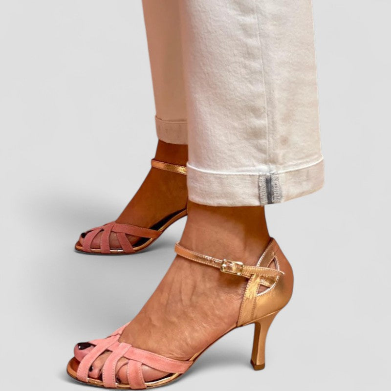 Calista | Kitten Heels with Open Toe for Women