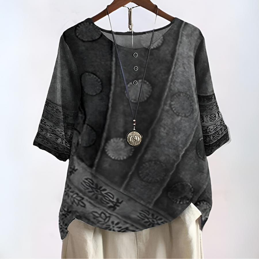 Demi | Casual Effortless Style Relaxed Fit Boho Shirt for Women