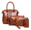 Palmer | 4-Piece Crocodile Pattern Handbag for Women