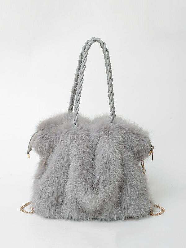 Bethany | Plush Velvet Shoulder Tote for Women