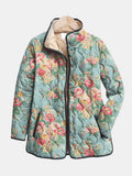 Elara | Quilted Floral Print Jacket for Women