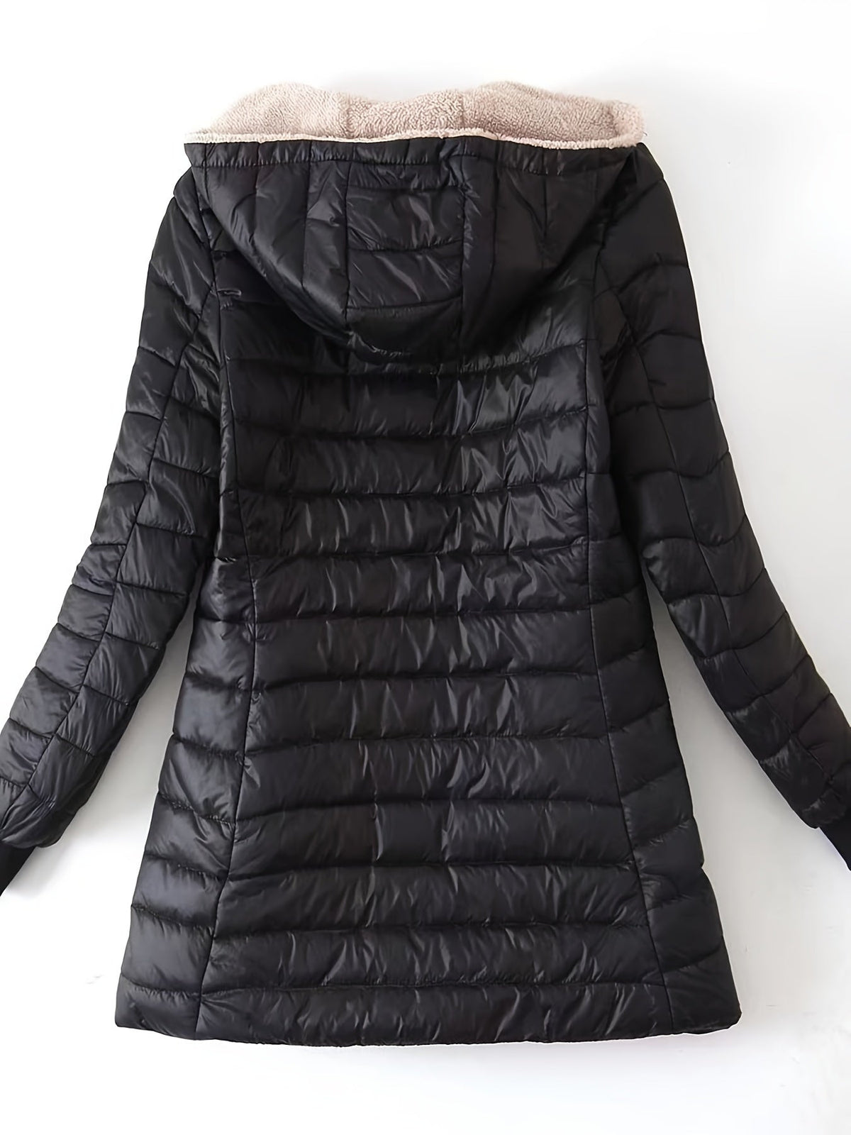 Vicky | Cozy Fleece-Lined Longline Puffer Jacket for Women