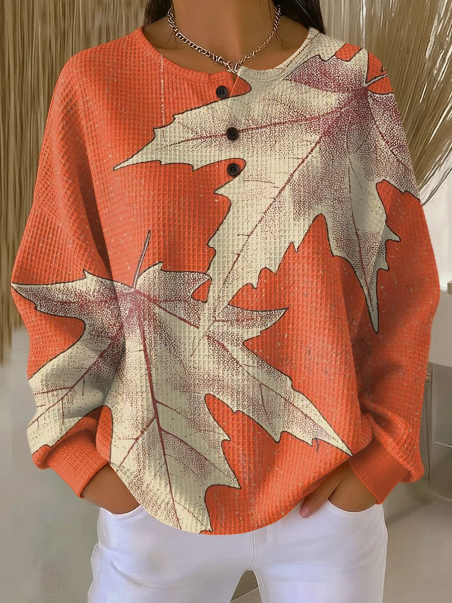 Maja | Cozy Waffle-Knit Sweater for Women