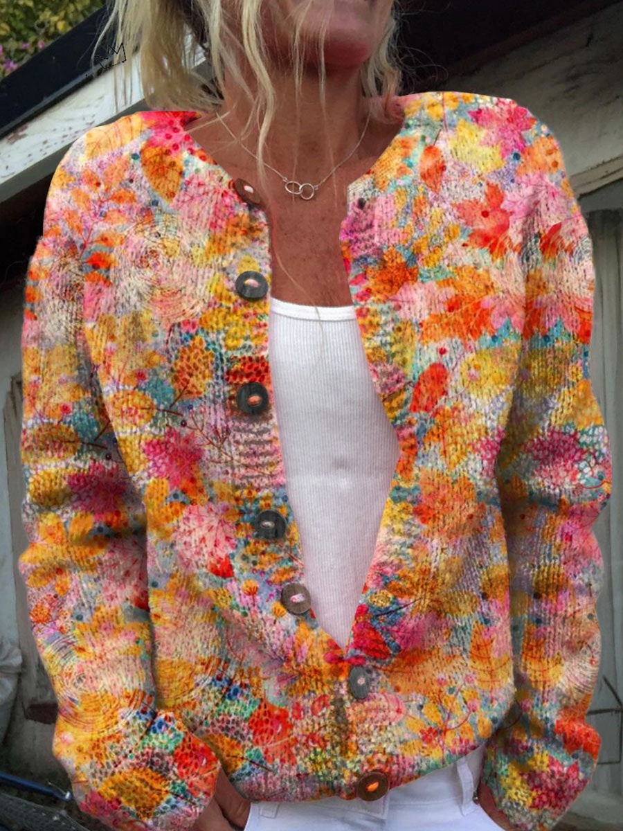 Helena | Vintage Floral Open-Front Cardigan