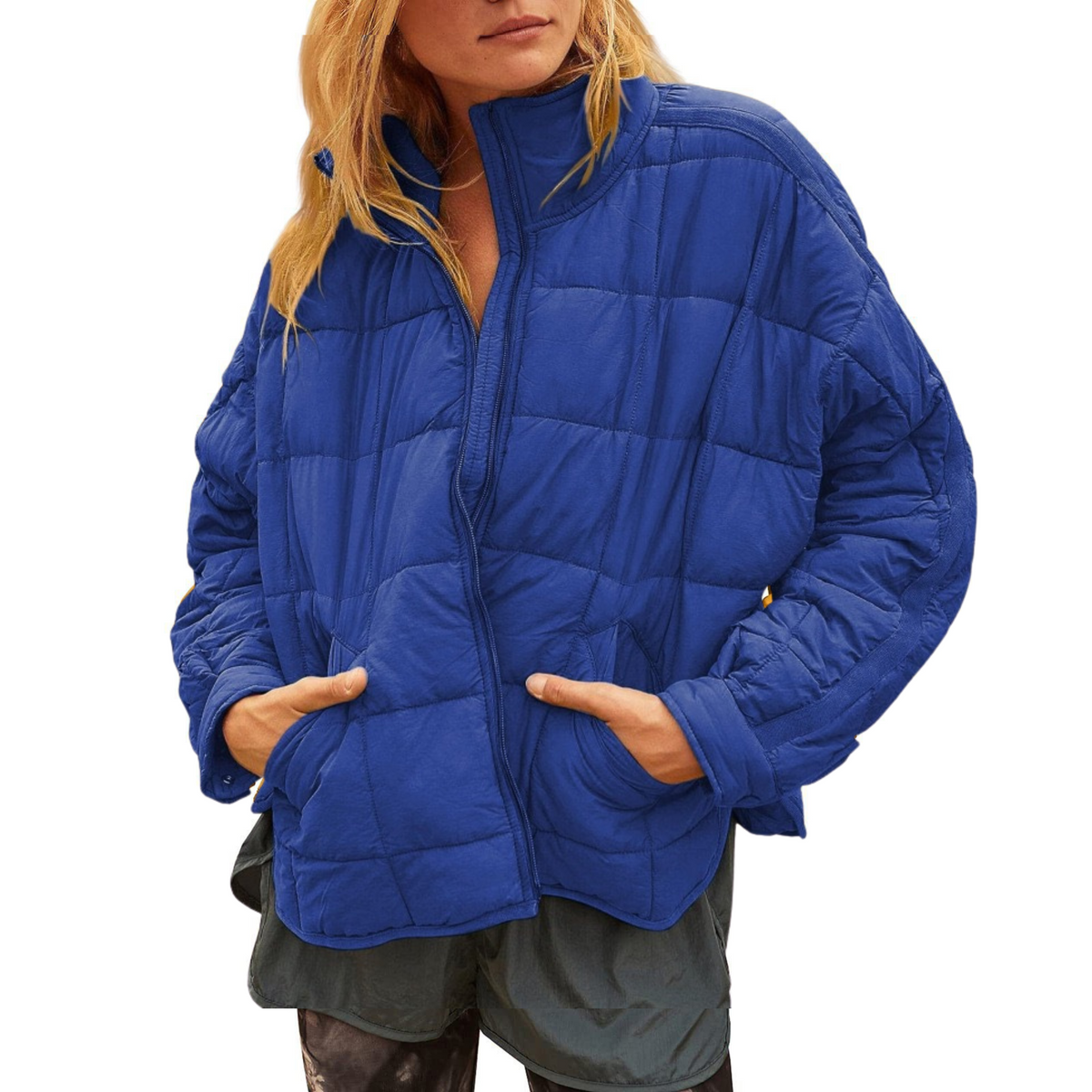April | Lightweight Compact Zip Puffer Jacket for Women