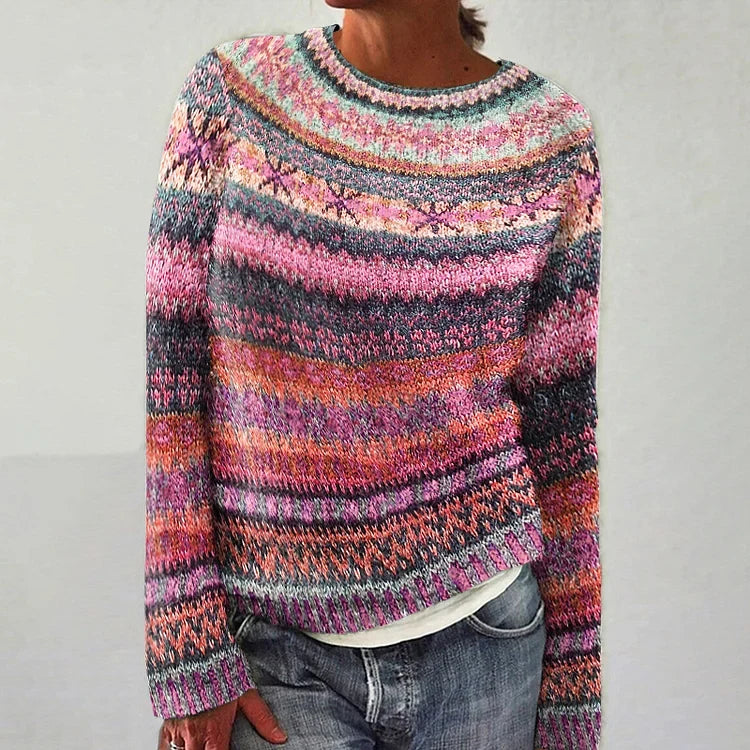 Madison | Handmade Icelandic Patterned Sweater for Women