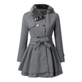 Claudia | Vintage Flair Belted Trench Coat for Women