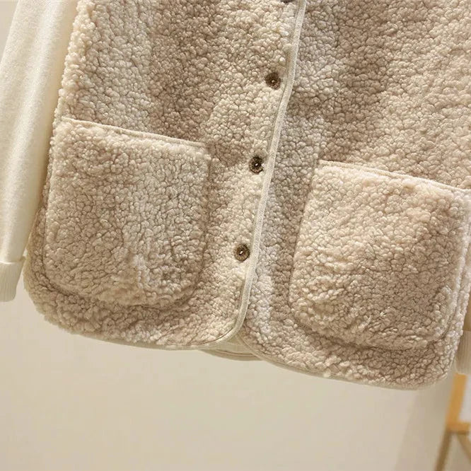 Faye | Luxe Button-Up Fleece Vest with Side Pockets for Women