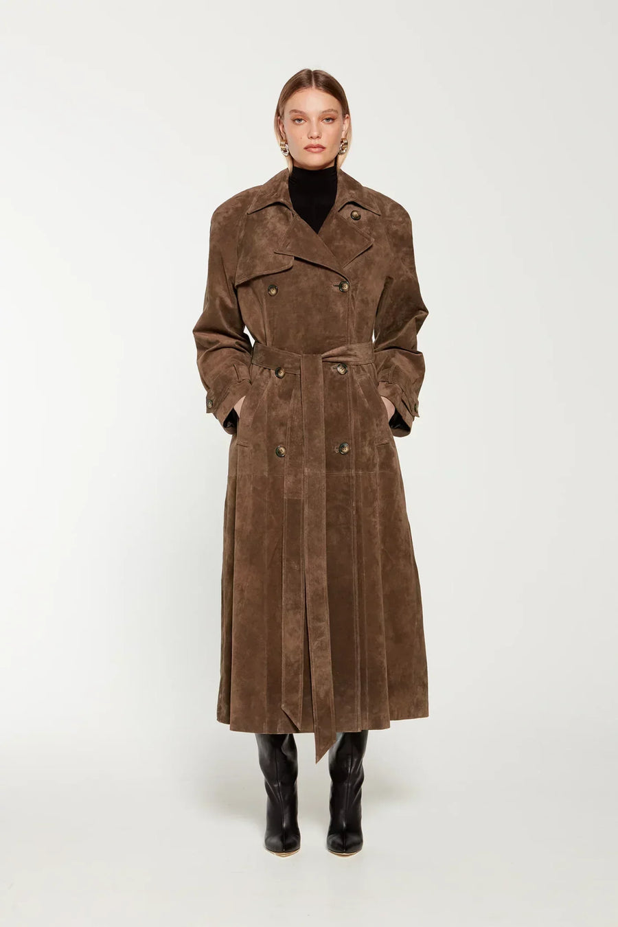 Chantal | Classic Belted Trench Coat for Women