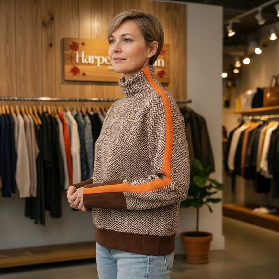 Martina | High Neck Pullover for Women