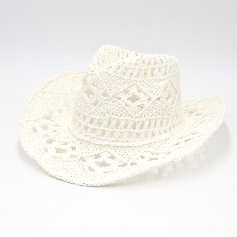 Raylene | Vintage Open-Weave Straw Hat for Women
