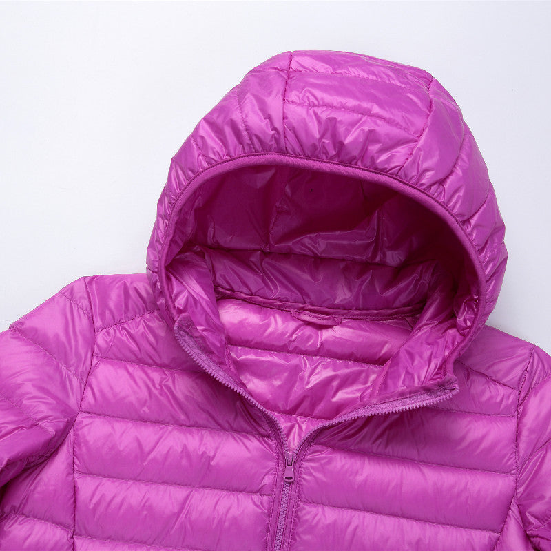 Liyanna | Plus Size Lightweight Hooded Long Sleeve Puffer Jacket for Women