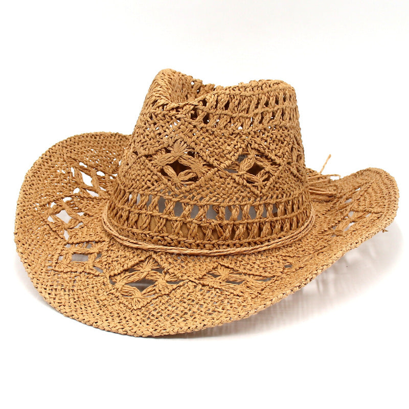 Raylene | Vintage Open-Weave Straw Hat for Women