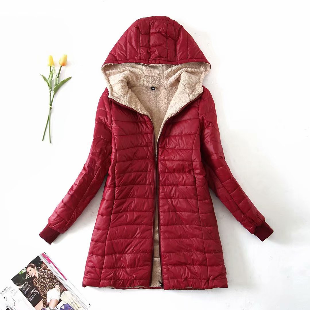 Vicky | Cozy Fleece-Lined Longline Puffer Jacket for Women