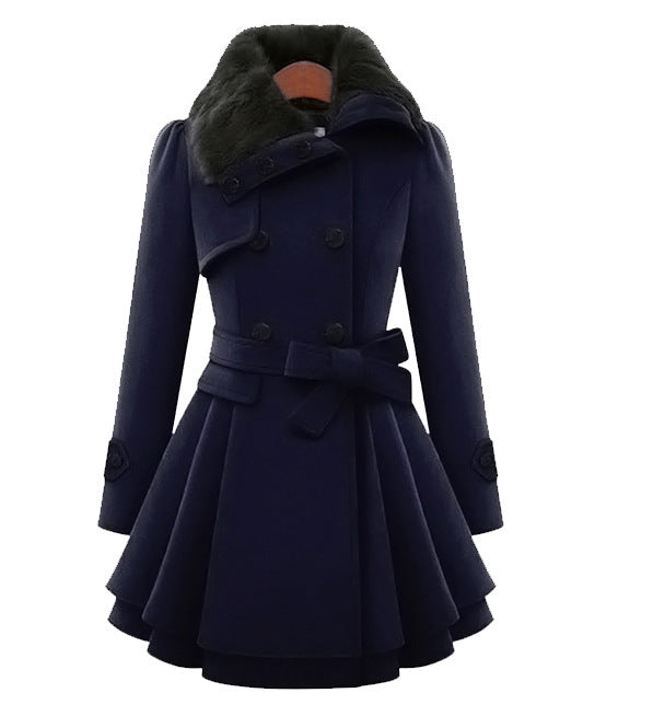 Claudia | Vintage Flair Belted Trench Coat for Women