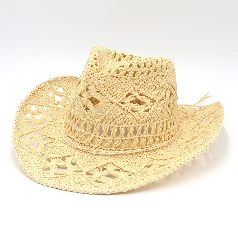 Raylene | Vintage Open-Weave Straw Hat for Women