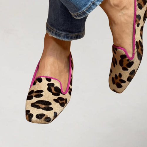 Estelle | Leopard Print Loafers for Women