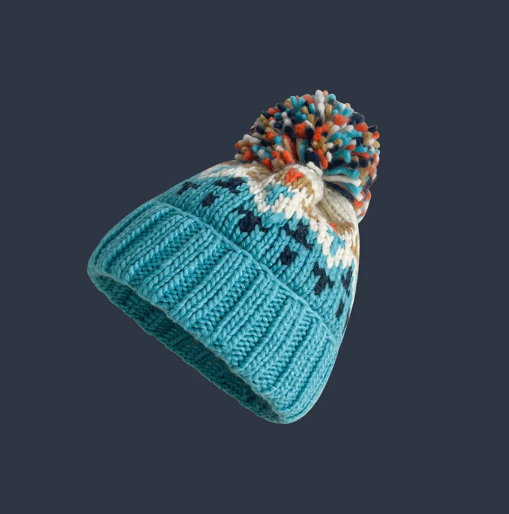 Tamara | Cozy Snowflake Pom Beanie for Women