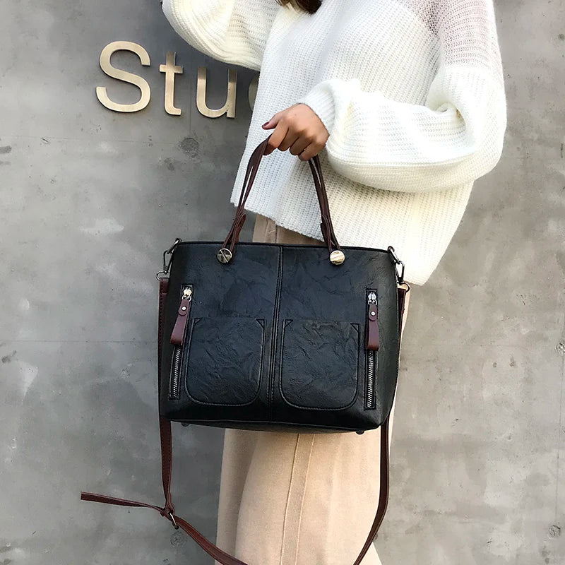 Winslet | Iconic Retro PU Leather Crossbody Handbag for Women