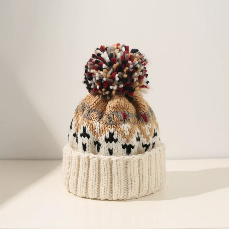 Tamara | Cozy Snowflake Pom Beanie for Women
