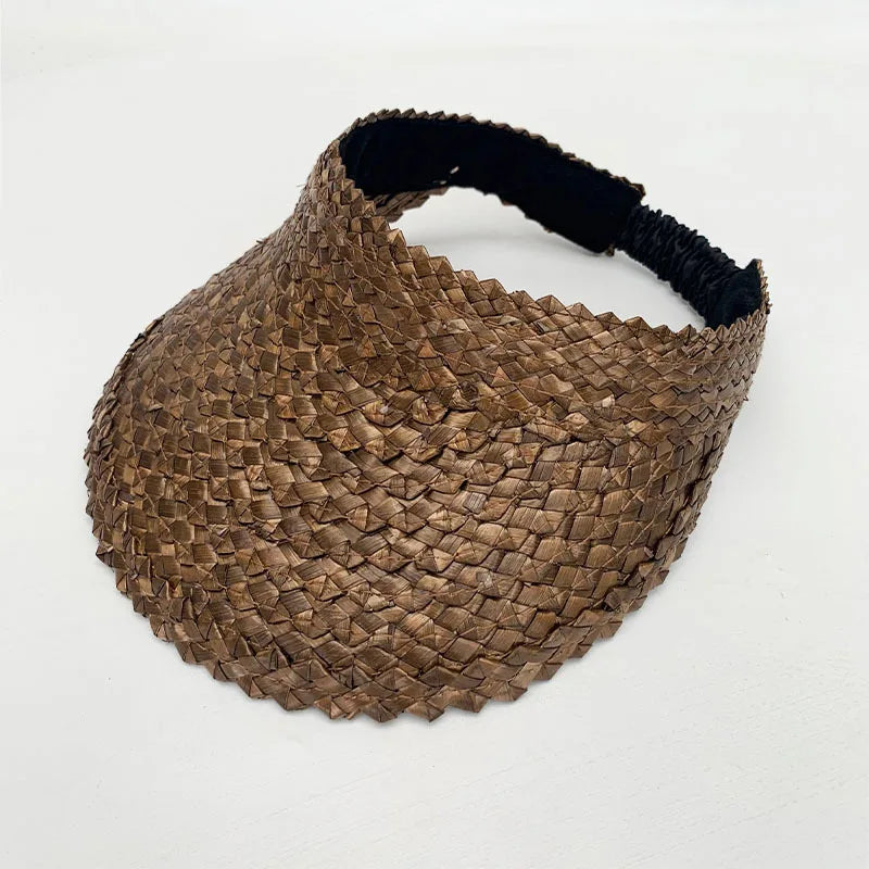 Marise | Classic Straw Sun Visor Hat for Women