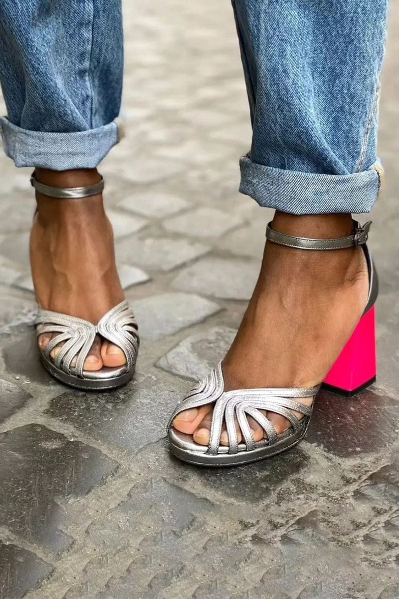 Isabella | Neon Block Heels for Women