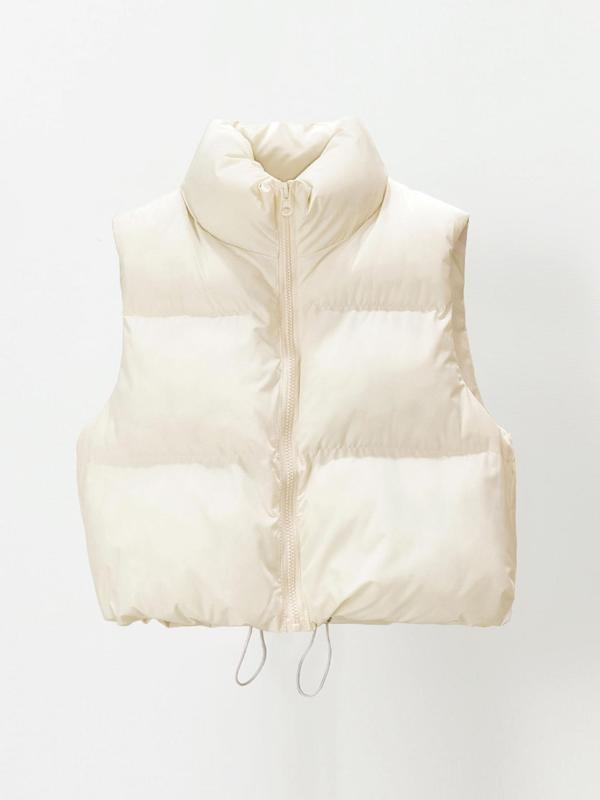 Rosalie | Casual Stand Collar Cropped Zip Coat for Women