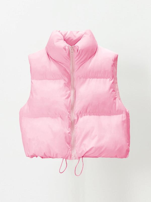 Rosalie | Casual Stand Collar Cropped Zip Coat for Women