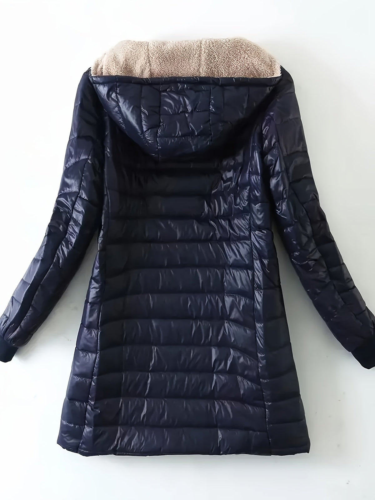 Vicky | Cozy Fleece-Lined Longline Puffer Jacket for Women