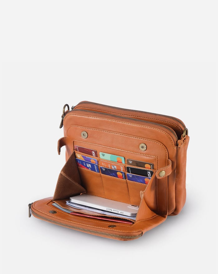 Jovie | Sleek Three-Layer Crossbody Bag for Women