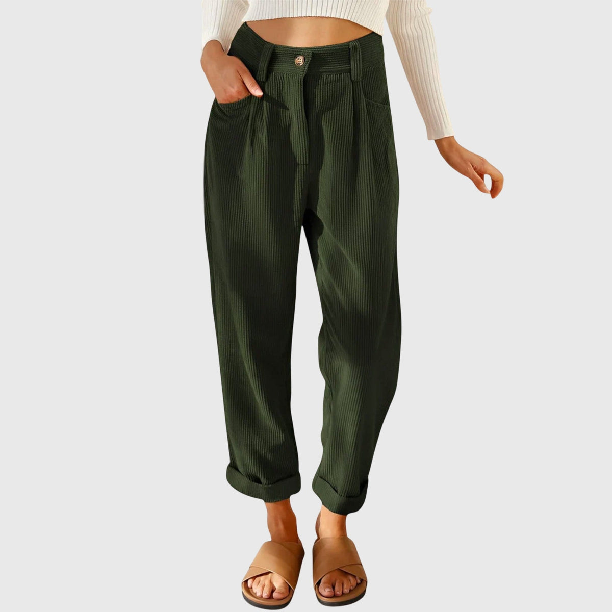 Jana | Modern Cord Pants for Women
