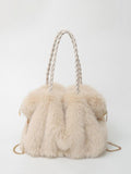 Bethany | Plush Velvet Shoulder Tote for Women