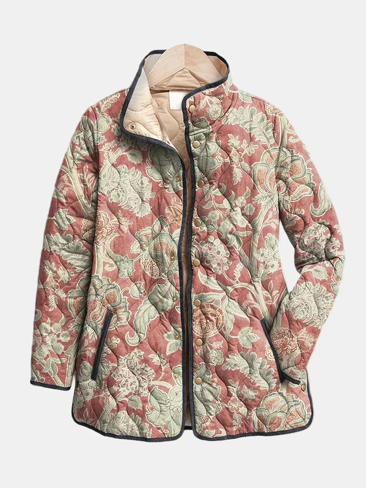 Naya | Vintage Floral Casual Quilted Jacket for Women