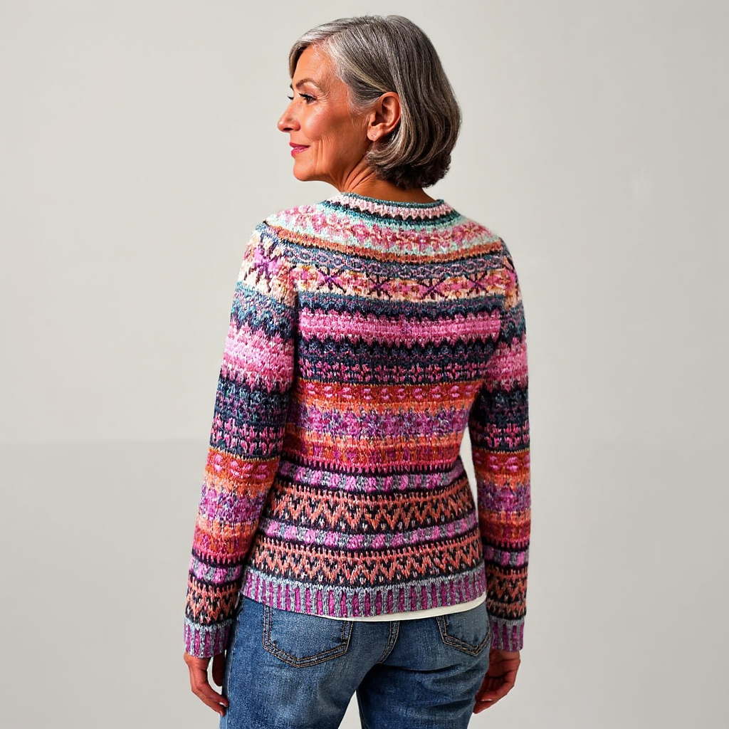 Madison | Handmade Icelandic Patterned Sweater for Women